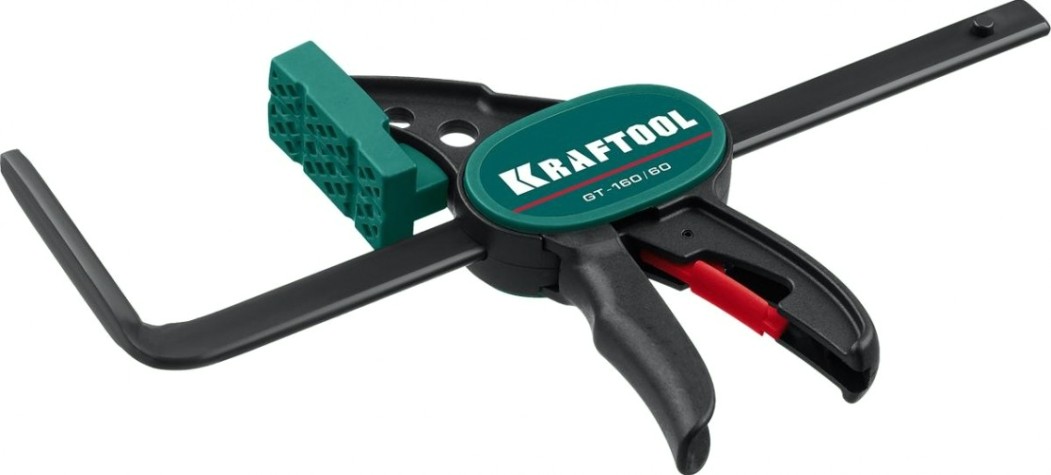 Струбцина быстрозажимная KRAFTOOL GT 160 мм универс. для направ. шин [32237]